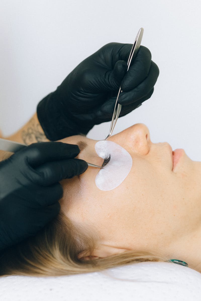 Lash-Behandlung im Studio